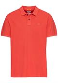 Kurzarm Poloshirt aus Baumwolle sunfaded red