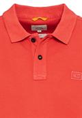 Kurzarm Poloshirt aus Baumwolle sunfaded red