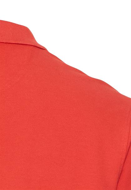 Kurzarm Poloshirt aus Baumwolle sunfaded red