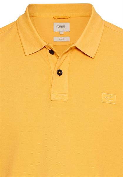 Kurzarm Poloshirt aus Baumwolle sunflower