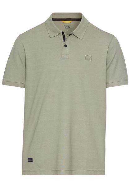 Kurzarm Poloshirt aus einem Baumwollmix khaki