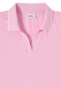 Kurzarm Poloshirt aus Piqué Ware light blush rose