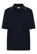 Kurzarm Poloshirt aus Piqué Ware universal blue