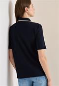 Kurzarm Poloshirt aus Piqué Ware universal blue