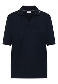 Kurzarm Poloshirt aus Piqué Ware universal blue