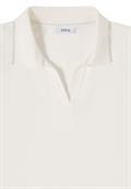 Kurzarm Poloshirt aus Piqué Ware vanilla white