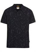 Kurzarm Poloshirt aus reiner Baumwolle dark navy