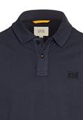 Kurzarm Poloshirt aus reiner Baumwolle dark navy