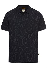 Kurzarm Poloshirt aus reiner Baumwolle dark navy