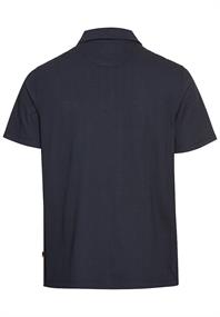 Kurzarm Poloshirt aus reiner Baumwolle dark navy