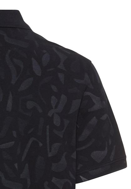 Kurzarm Poloshirt aus reiner Baumwolle dark navy
