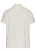 Kurzarm Poloshirt aus reiner Baumwolle ecru