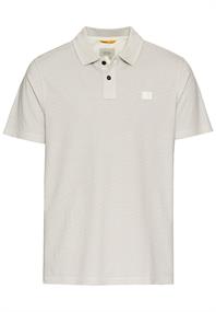 Kurzarm Poloshirt aus reiner Baumwolle ecru