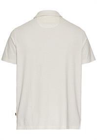 Kurzarm Poloshirt aus reiner Baumwolle ecru