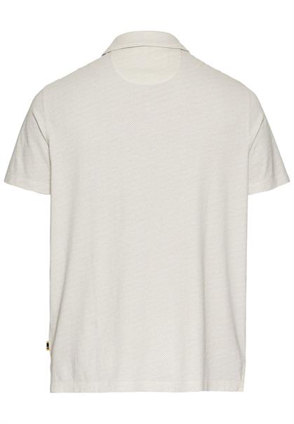 Kurzarm Poloshirt aus reiner Baumwolle ecru