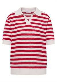 Kurzarm Poloshirt in Mesh-Qualität glazed apple red