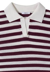 Kurzarm Poloshirt in Mesh-Qualität sweet grape red