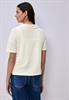 Kurzarm Poloshirt in Unifarbe off white
