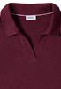 Kurzarm Poloshirt in Unifarbe sweet grape red