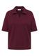 Kurzarm Poloshirt in Unifarbe sweet grape red