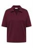 Kurzarm Poloshirt in Unifarbe sweet grape red