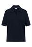 Kurzarm Poloshirt in Unifarbe universal blue