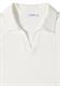 Kurzarm Poloshirt in Unifarbe vanilla white