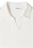 Kurzarm Poloshirt in Unifarbe vanilla white