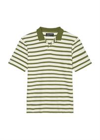 Kurzarm-Poloshirt Jersey regular multi-olive