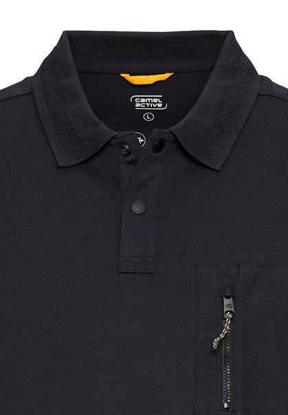 Kurzarm Poloshirt mit Cooling Effekt dark navy