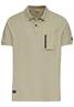 Kurzarm Poloshirt mit Cooling Effekt khaki