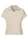 Kurzarm Poloshirt mit Rippdetail smoke beige