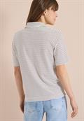 Kurzarm Poloshirt mit Streifen sweet grape red