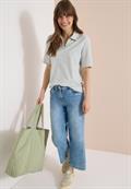 Kurzarm Poloshirt mit Streifen universal blue