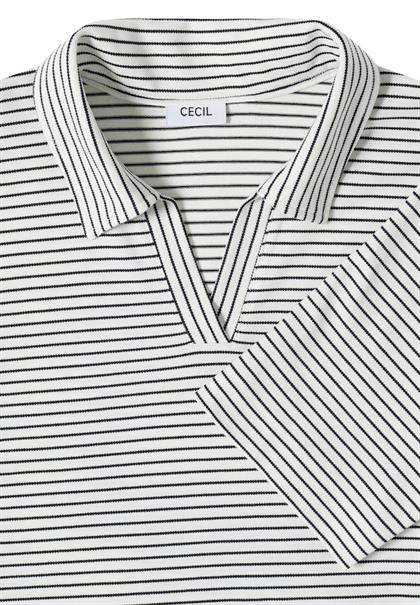 Kurzarm Poloshirt mit Streifen universal blue