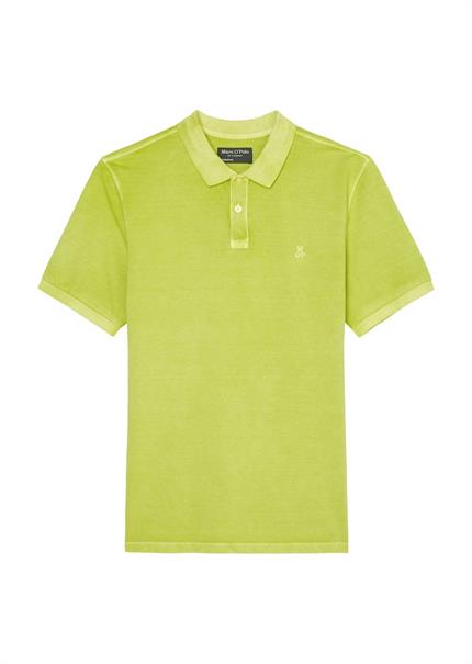 Kurzarm-Poloshirt Piqué regular acid green