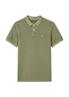 Kurzarm-Poloshirt Piqué regular olive