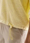 Kurzarm Pullover im Crochet-Look light buttermilk yellow