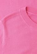 Kurzarm Pullover mit Rundhals ibis rose