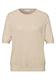 Kurzarm Pullover mit Rundhals smoke beige mel.