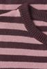 Kurzarm Pullover mit Rundhals und Streifen rustic rouge mel.