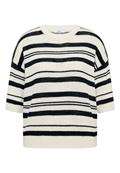Kurzarm Pullover mit Streifen palm breeze green