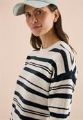 Kurzarm Pullover mit Streifen palm breeze green