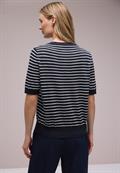 Kurzarm Pullover mit Streifenmuster shadowed navy