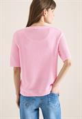 Kurzarm Pullover mit Struktur light blush rose
