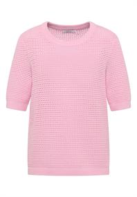 Kurzarm Pullover mit Struktur light blush rose