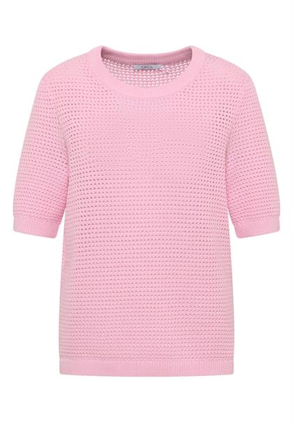 Kurzarm Pullover mit Struktur light blush rose