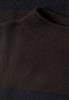 Kurzarm Pullover mit Turtle Neck black coffee