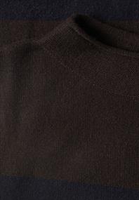 Kurzarm Pullover mit Turtle Neck black coffee