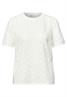 Kurzarm Shirt mit Rundhals aus Spitze off white